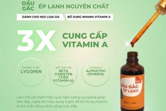 Dầu gấc ép lạnh: Món quà tinh tế cho làn da rạng rỡ ngày 8/3