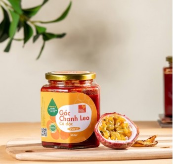 GẤC CHANH LEO CÔ ĐẶC (VỪA VỊ) - HŨ THỦY TINH 550G