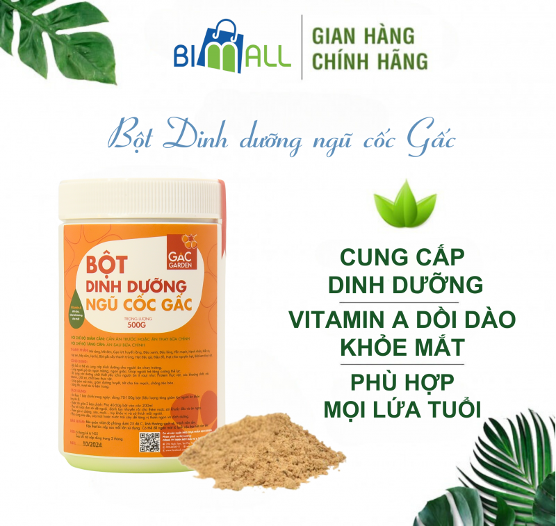 Bột dinh dưỡng Gấc khỏe mắt