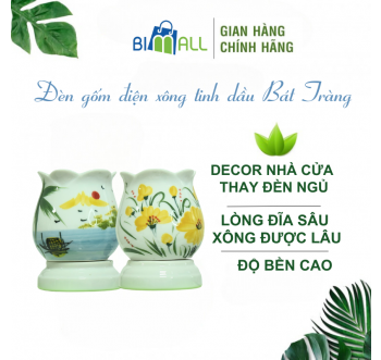 ĐÈN GỐM ĐIỆN XÔNG TINH DẦU BÁT TRÀNG