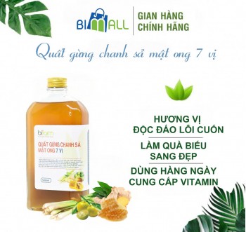 QUẤT GỪNG CHANH SẢ MẬT ONG 7 VỊ