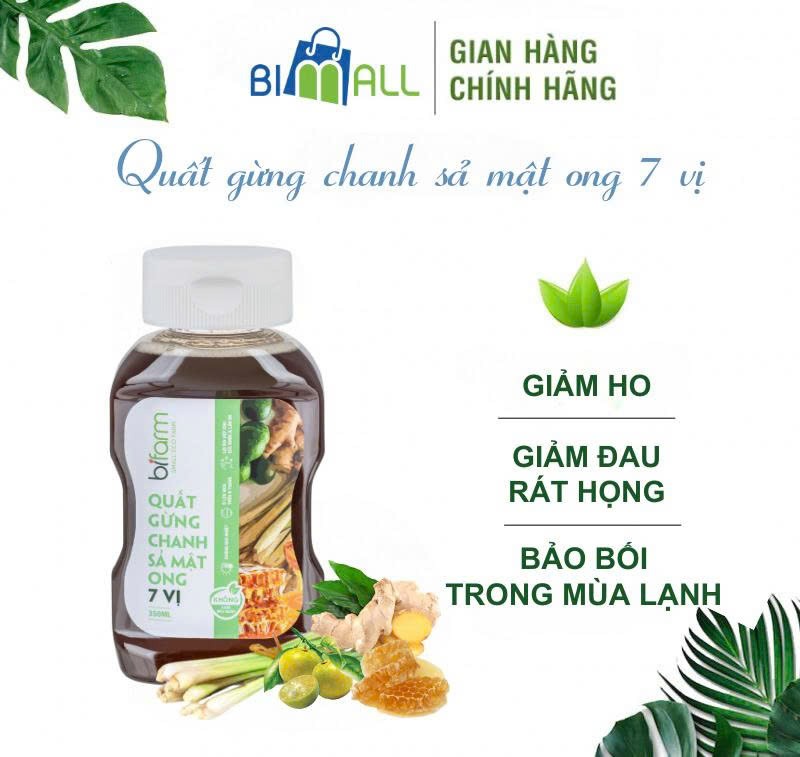 QUẤT GỪNG CHANH SẢ MẬT ONG 7 VỊ