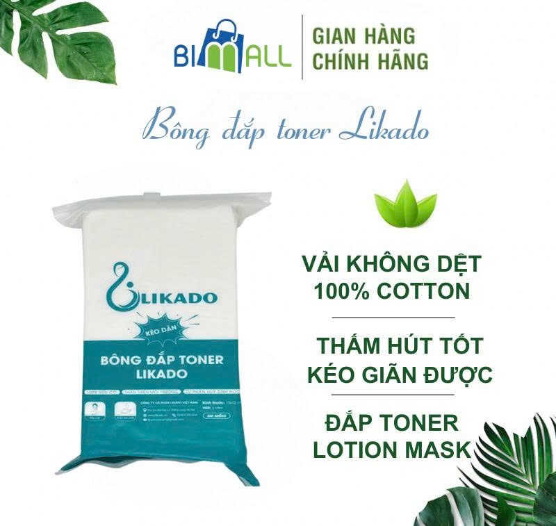 BÔNG ĐẮP KÉO DÃN LIKADO TÚI 300 MIẾNG